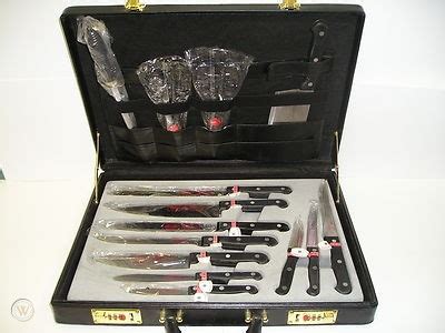 hoffman solingen knives set briefcase